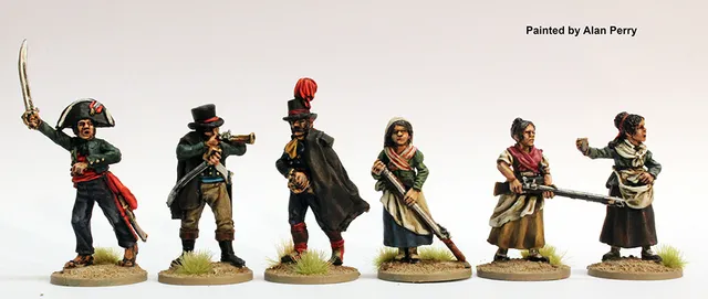 Perry Miniatures Napoleonic SPA 52 Guérilla commandement figurines