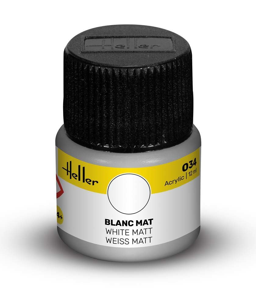 Heller Historical Collection peinture acrylique 034 blanc mat