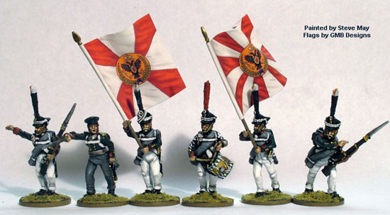 Perry Miniatures Napoleonic RN 10 grenadiers commandement 28mm