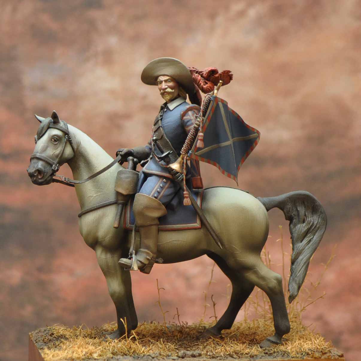Art Girona Spanish Serie trompette guerre Trente Ans figurine