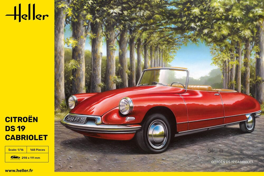 Heller Historical Citroen DS 19 Cabriolet maquette 1/16