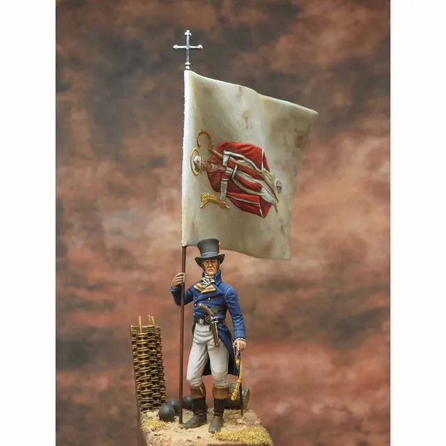 ART GIRONA Napoleonic Abanderat figurine porte-drapeau