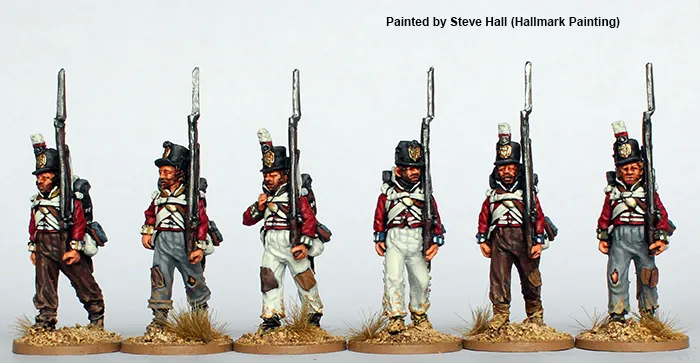 Perry Napoleonic BH 70 fantassins figurines marche 1808-14