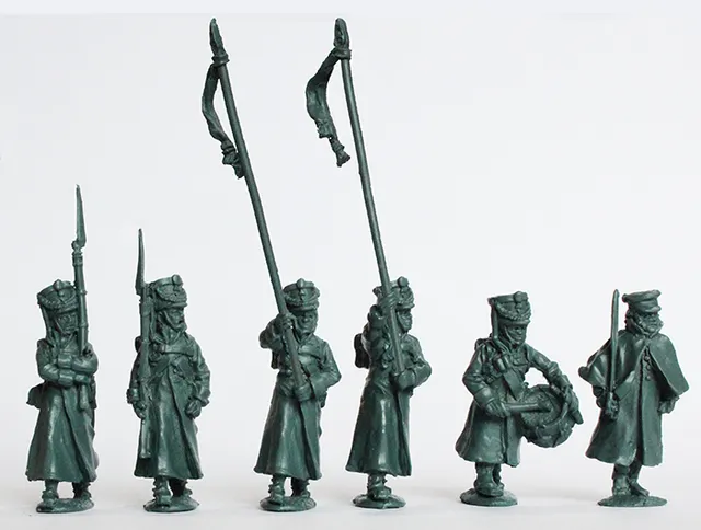 Perry RN87 mousquetaires capotes commandement figurines 28mm