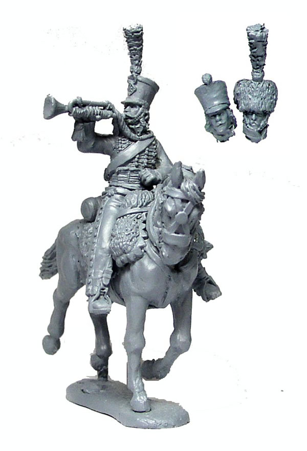 Perry Miniatures 40mm PE29 French Hussar figurine trompette