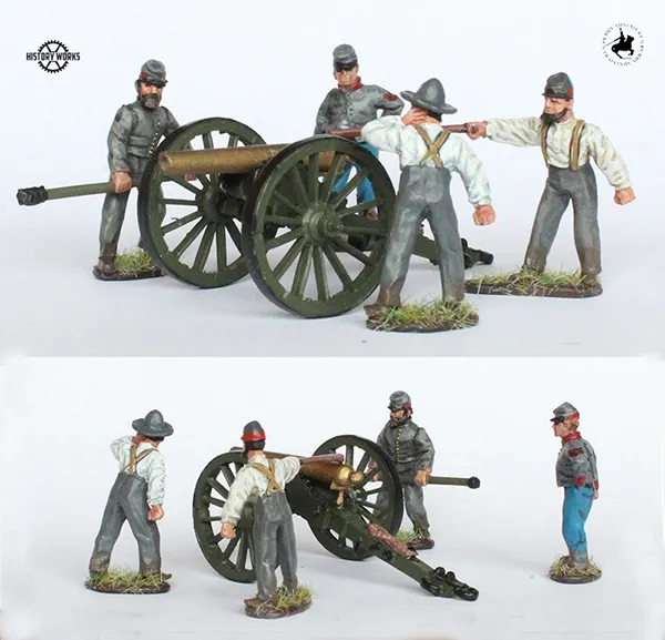 Perry Miniatures ACW 50023 artillerie figurines peintes canon