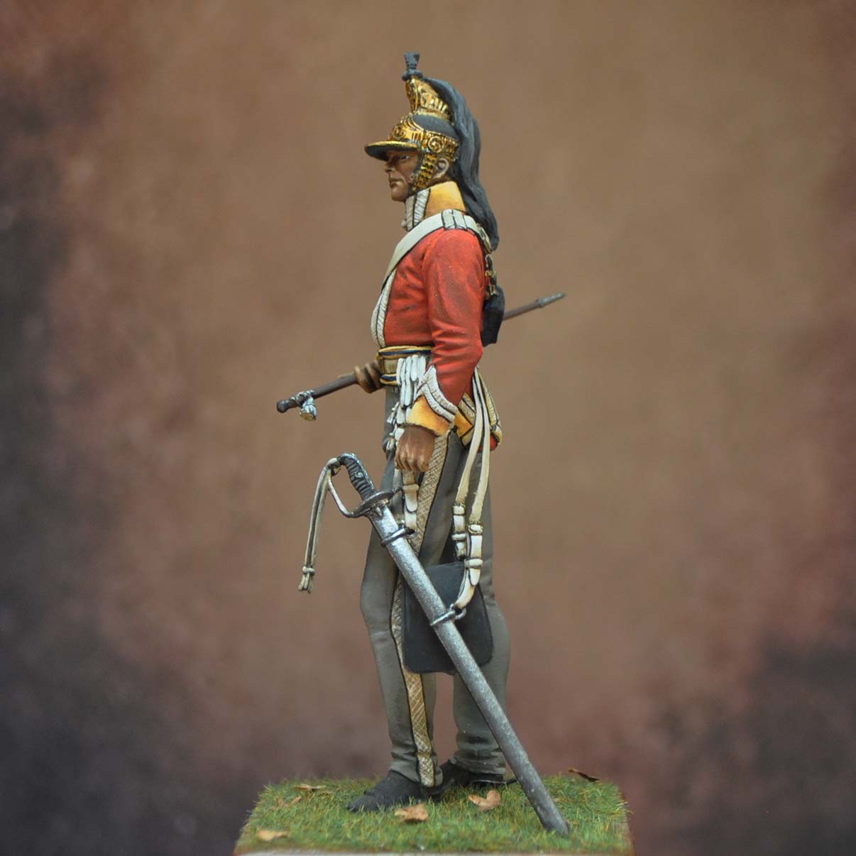 ART GIRONA 70mm Sergeant Major 6th Dragoons 1815 figurine 70mm