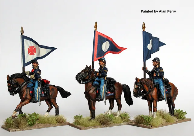 Perry Miniatures ACW 127 Porte-étendards Union figurines 28mm