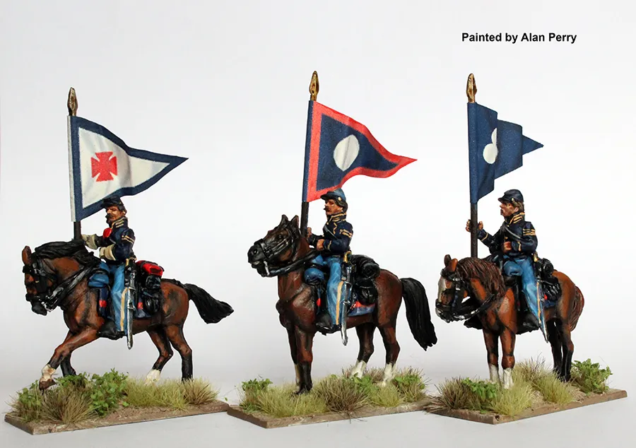 Perry Miniatures ACW 127 Porte-étendards Union figurines 28mm