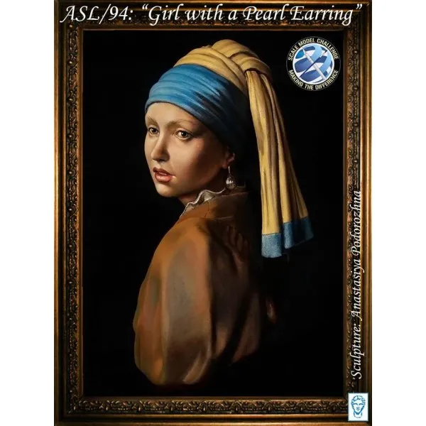 Art Girona Girl pearl earring figurine à peindre