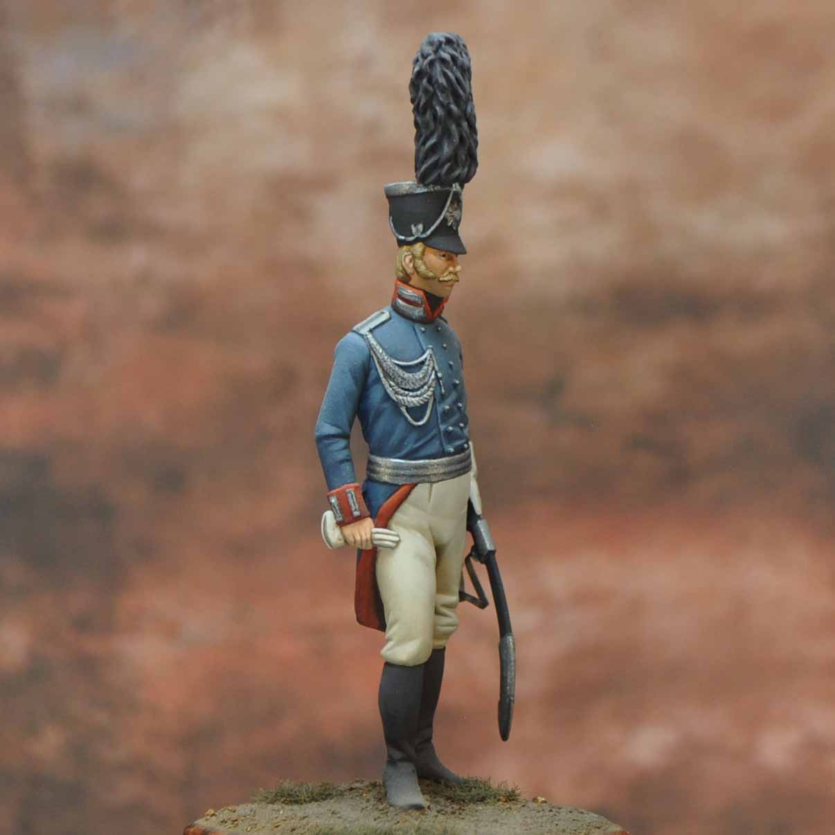 Art Girona Napoleonic Officier Prusse figurine 54mm 1808