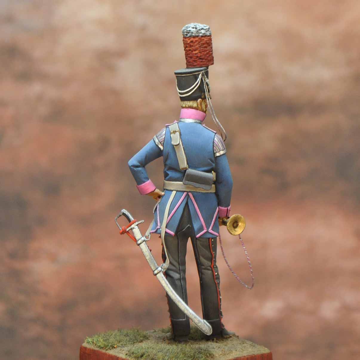 Art Girona Napoleonic Trompette Dragon 6 figurine 54mm