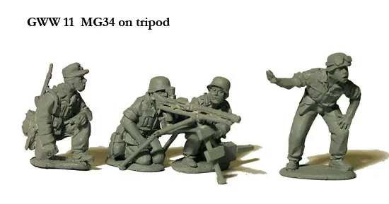 Perry Miniatures World War 2 GWW 11 figurines MG34 trépied