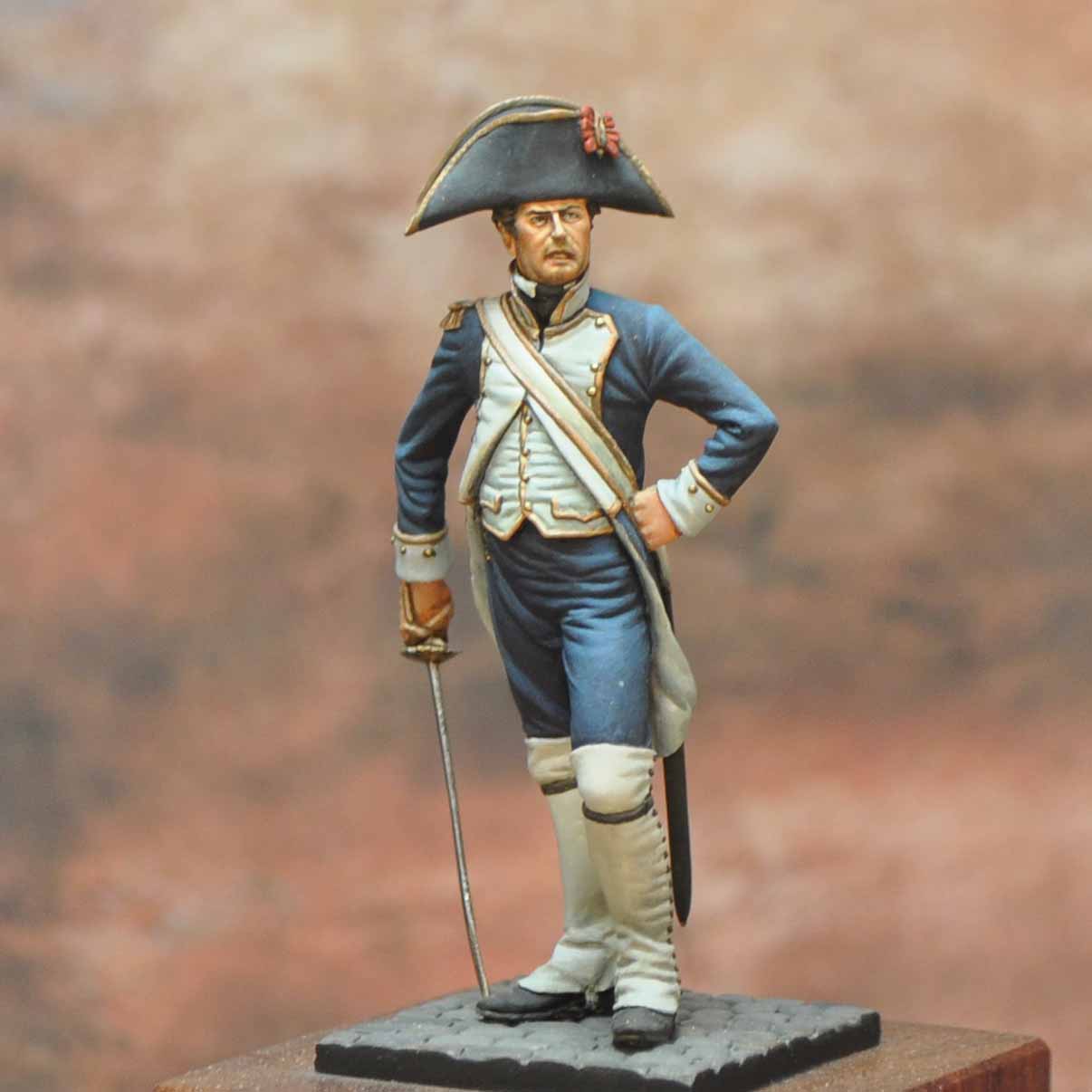 Art Girona Napoleonic War Series Militia Officer of Cadiz 1797 figurine à peindre
