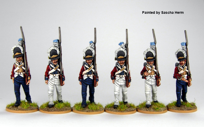 Perry Napoleonic DAN 4 figurines grenadiers norvégiens 28mm métal