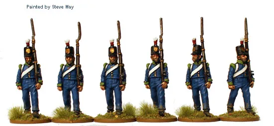 Perry Miniatures Napoleonic PN 37 réservistes prussiens figurines en marche