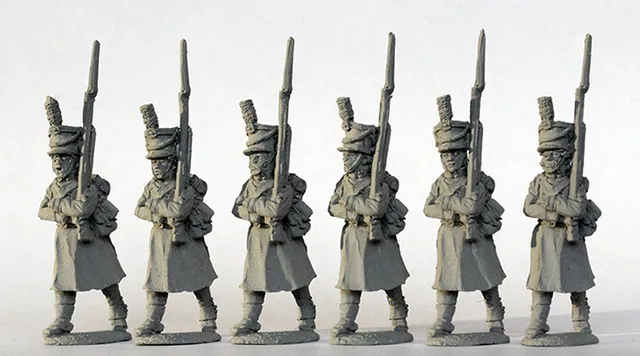 Perry Miniatures Napoleonic DAN 13 figurines mousquetaires manteaux 1812-14