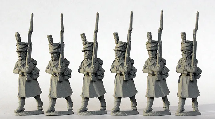 Perry Miniatures Napoleonic DAN 13 figurines mousquetaires manteaux 1812-14
