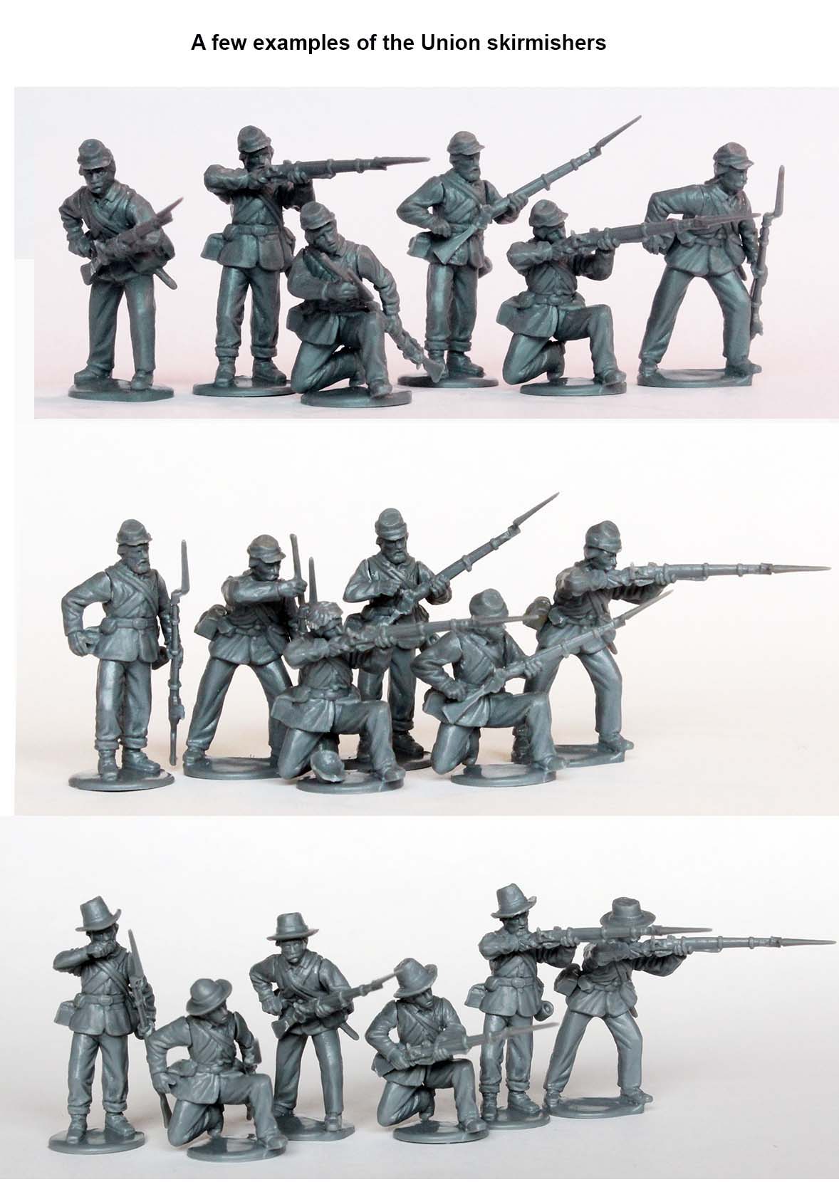 Perry ACW120 Union Infantry figurines coffret tirailleurs 38 pcs