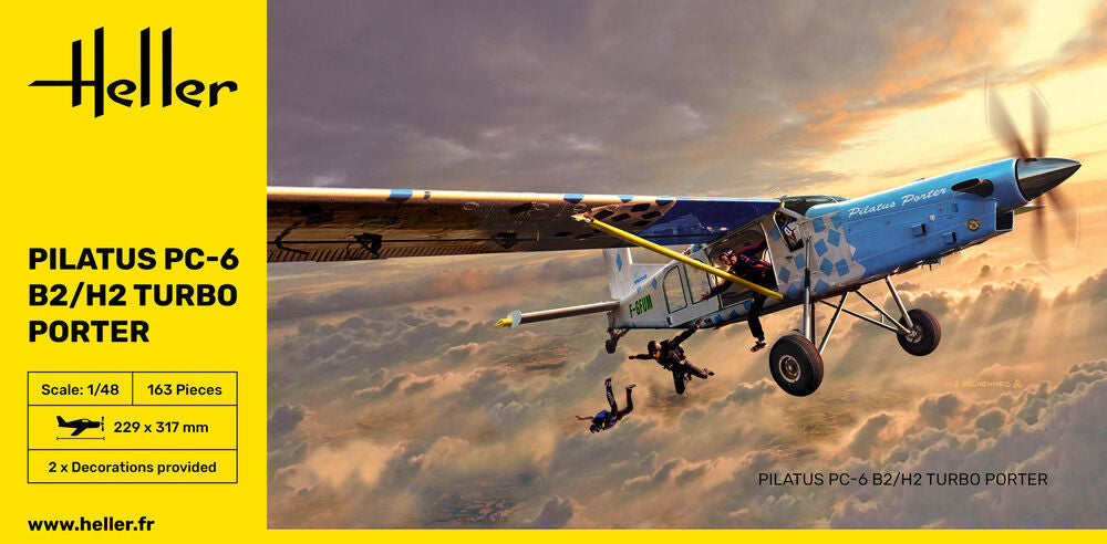 Heller Pilatus PC-6 B2/H2 Turbo Porter 1/48 maquette avion