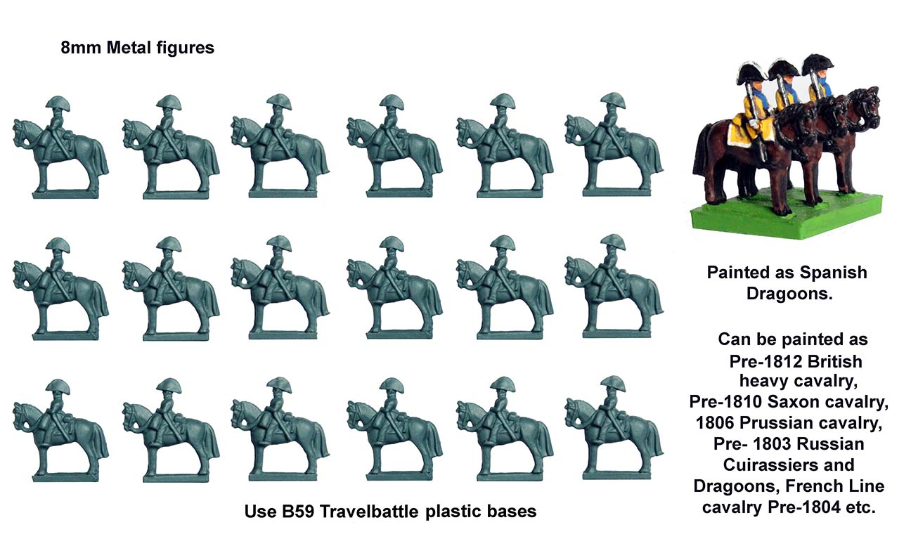Perry Miniatures TB 5 cavalerie lourde figurines bicornes