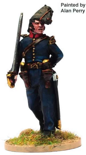 Perry 40mm PE41 figurine officier français bicorne