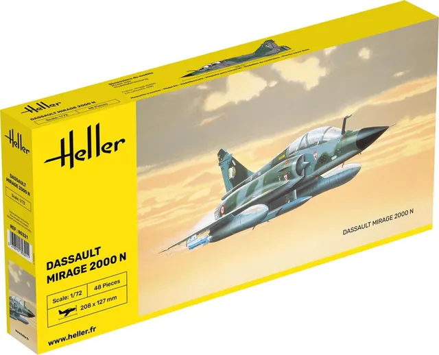 Heller Historical Mirage 2000 N 1/72 maquette avion militaire