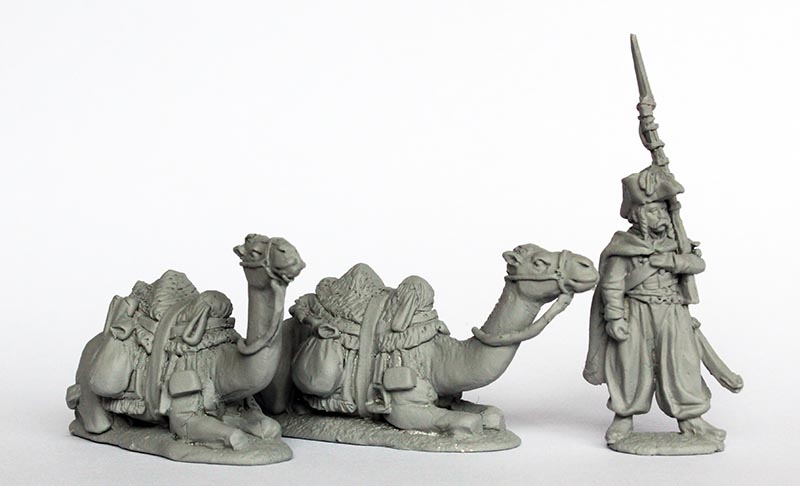 Perry Miniatures Napoleonic FE 28 figurines dromadaires assis garde