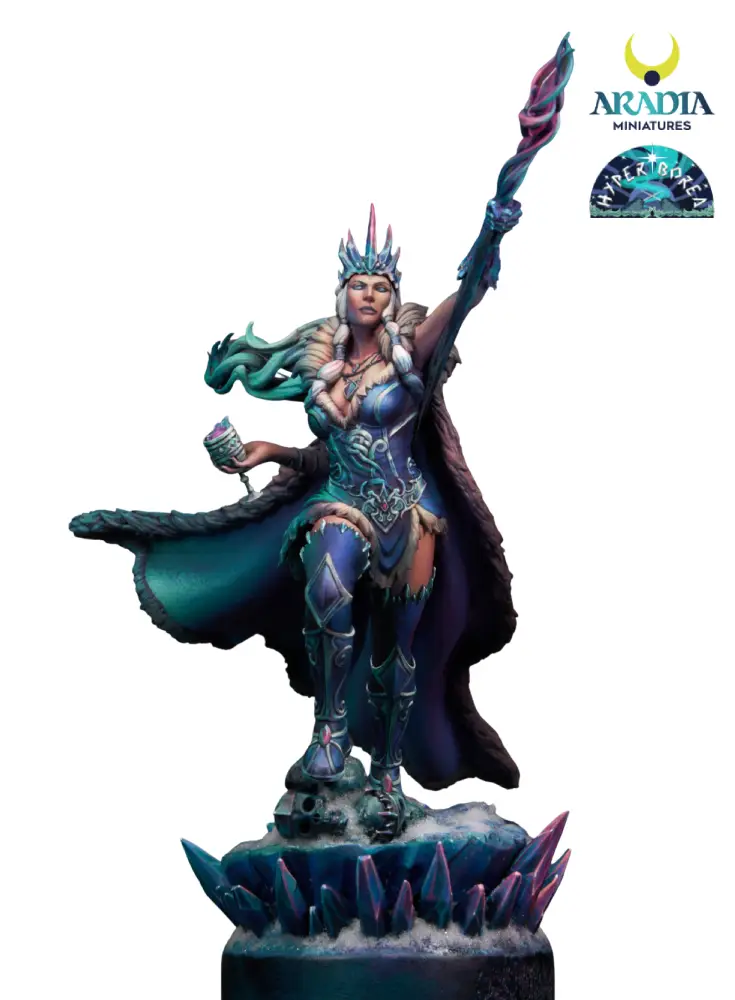 Aradia Minis Hyperborea Skadi figurine résine 75mm