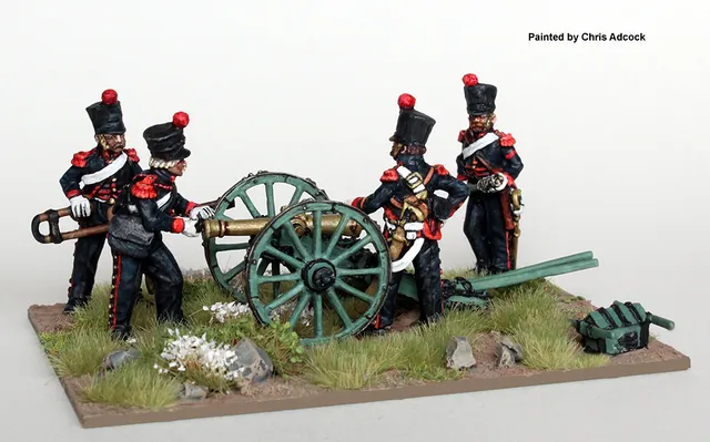 Perry Napoleonic FN239 Artillerie cheval canon 4 pdr