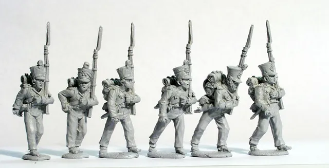 Perry Napoléonien FN76 chasseurs infanterie légère figurines métal