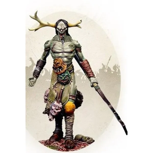 Art Girona Miniatures Kaernus figurine 54 mm métal blanc