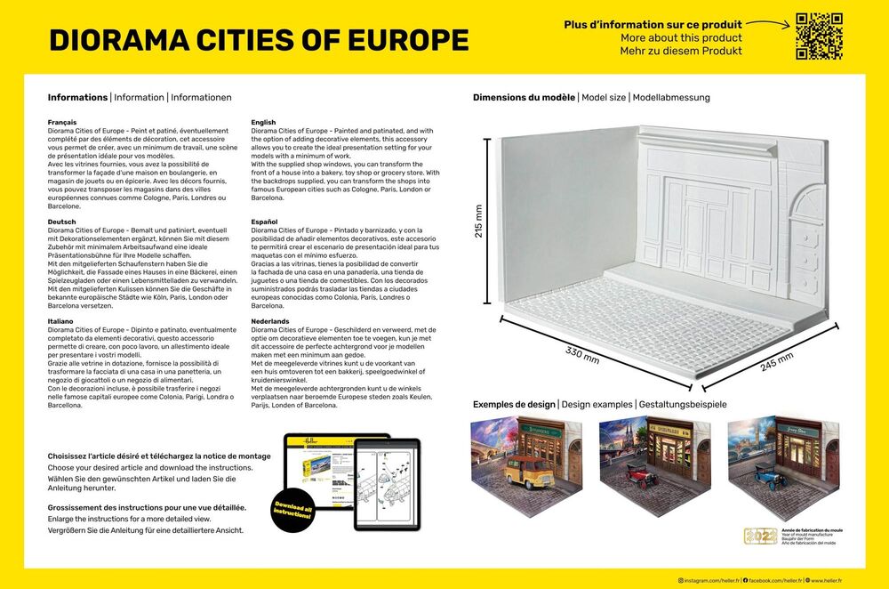 Heller Historical Collection Diorama Cities of Europe 1/24