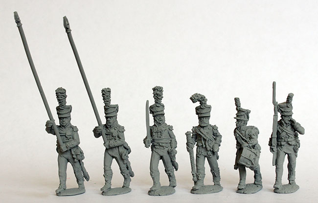 Perry Miniatures Napoleonic DAN 6 figurines 28mm commandement shako