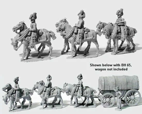 Perry Miniatures BH66 attelage 6 chevaux figurines 28mm