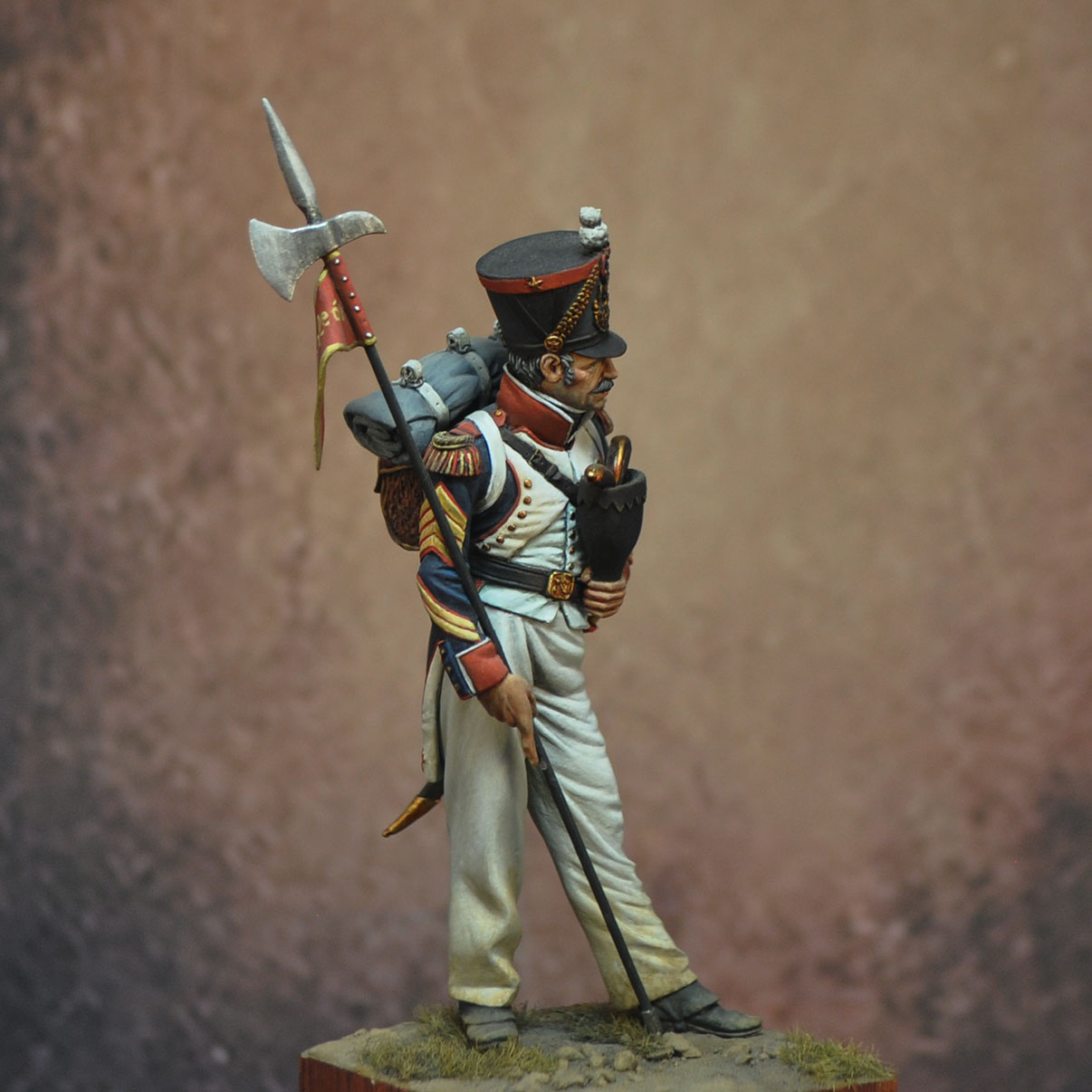 Art Girona 70mm Porta-Aigle Francia 1812 figurine Empire