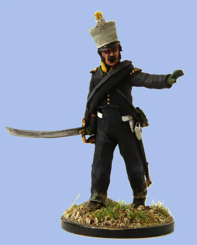 Perry Miniatures 40mm PE1 figurine officier français shako