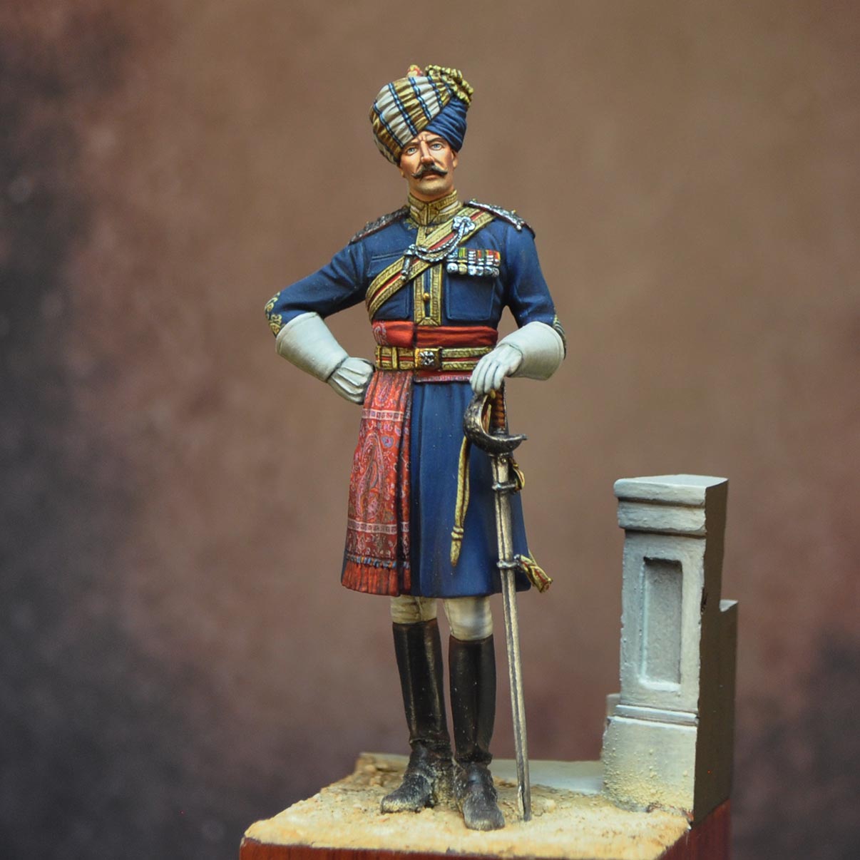 Art Girona 70mm Scinde Horse Officer figurine 70 mm
