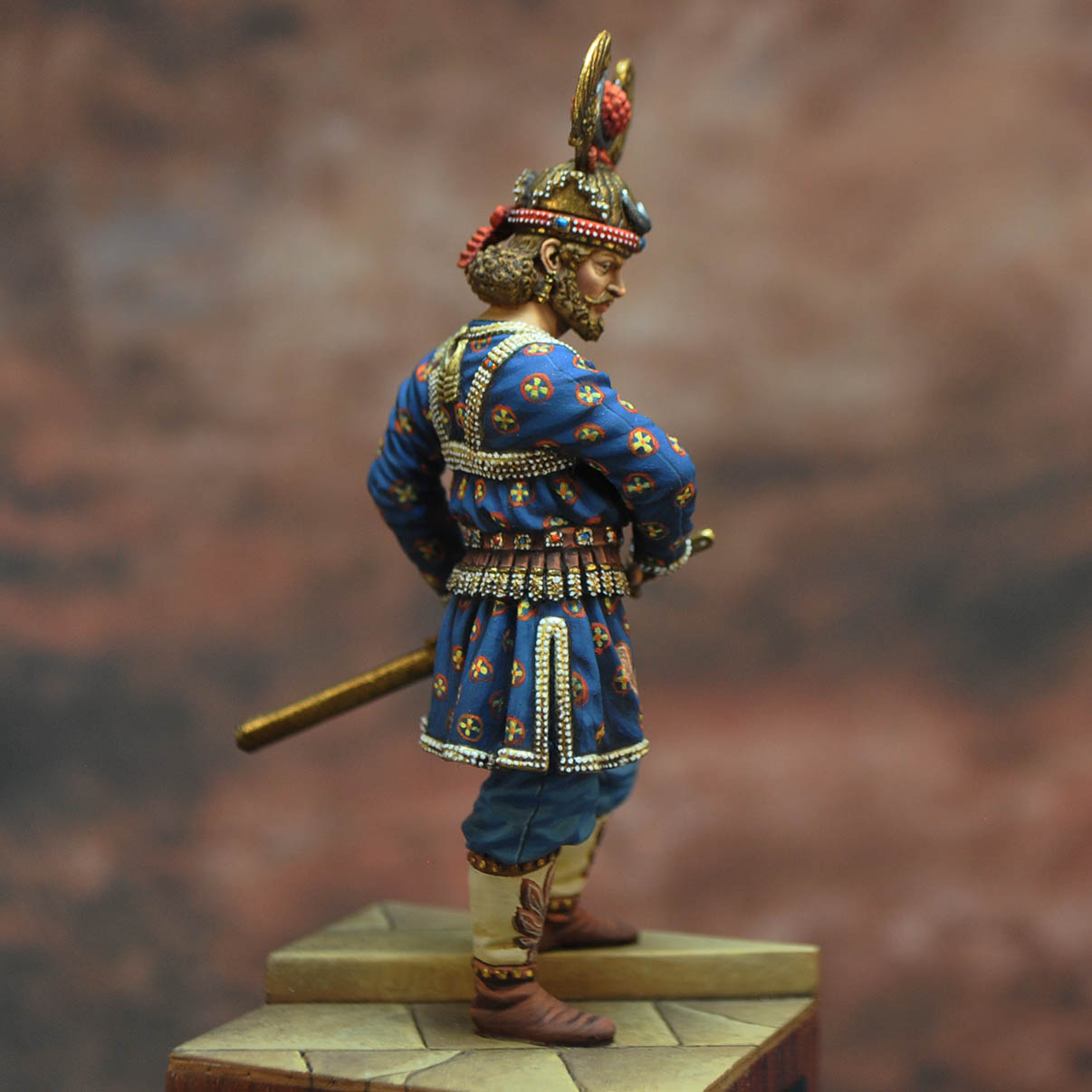Art Girona Historical Khosrow II figurine roi sassanide 54mm