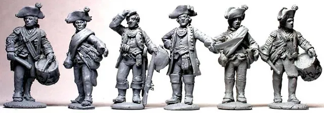 Perry AWI AW89 Hesse-Cassel mousquetaires commandement figurines