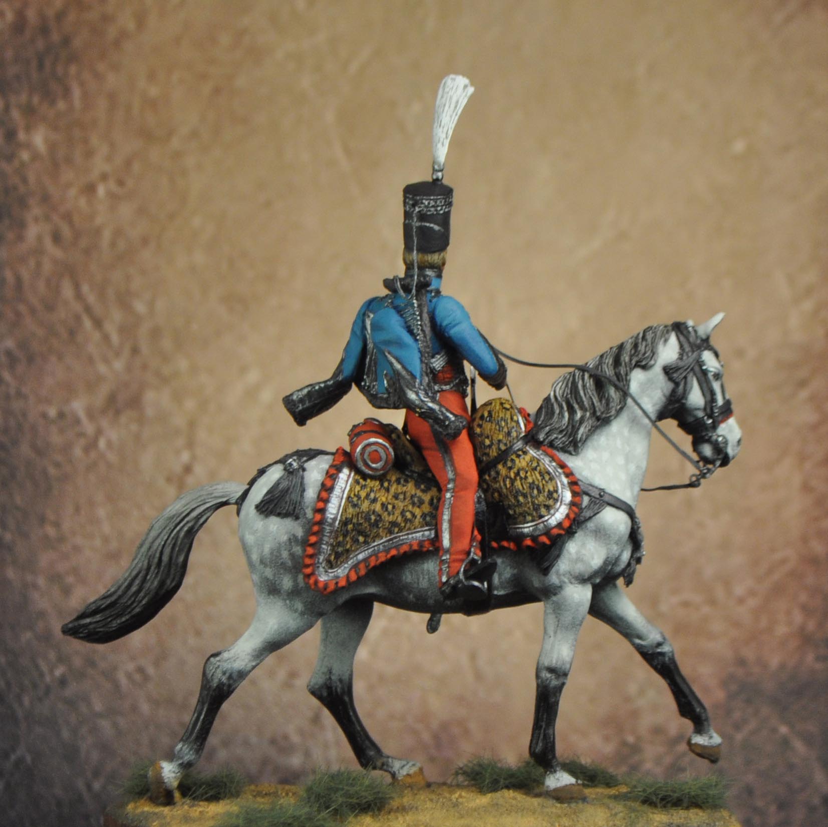 ART GIRONA Napoleonic Colonel Clary figurine hussard