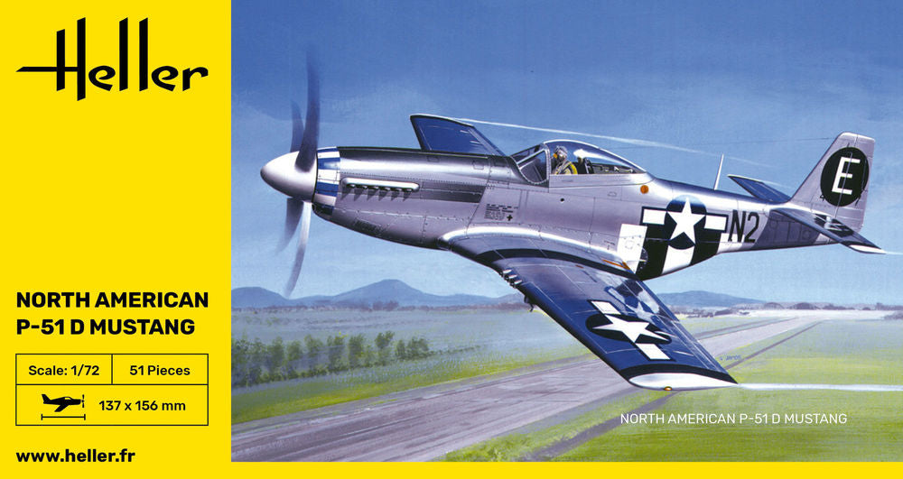 Heller The 9.99 P-51 Mustang 1/72 maquette avion chasse