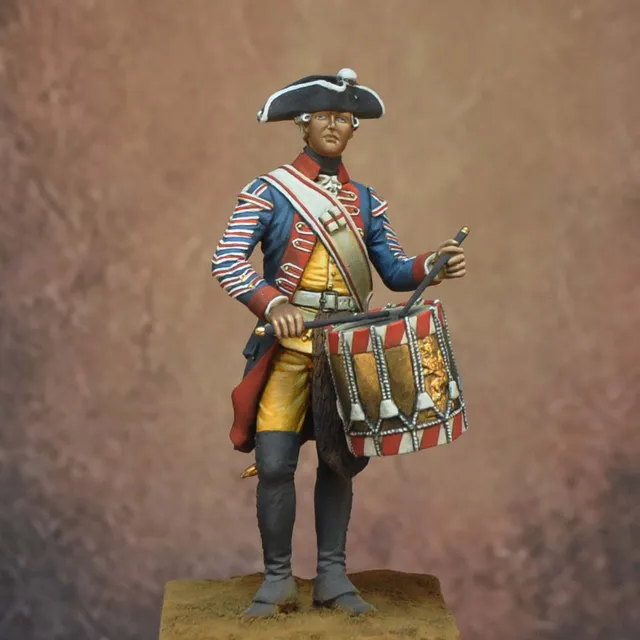 ART GIRONA 70mm Drummer Leib Infantry figurine tambour 1776