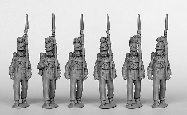 Perry Miniatures Napoleonic BAV8 figurines grenadiers marche 28mm