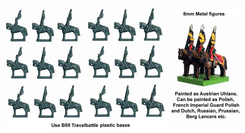 Perry Travelbattle Metal TB 4 figurines lanciers czapka