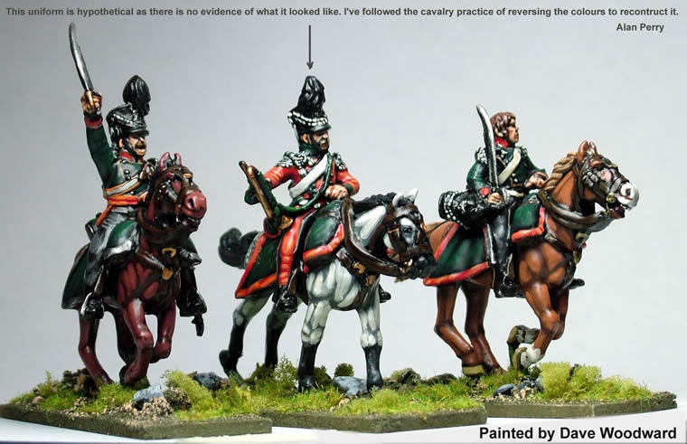 Perry Miniatures Napoleonic DB40 dragons légers commandement 28mm