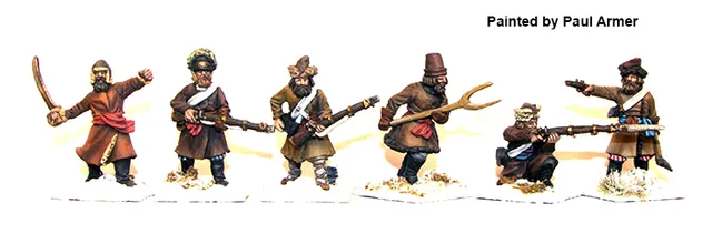 Perry Miniatures Napoléonien RN 58 figurines paysans armés