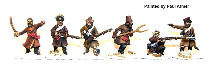 Perry Miniatures Napoléonien RN 58 figurines paysans armés