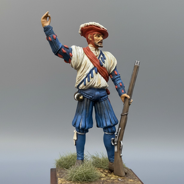 Art Girona General Serie Arcabucero Pavía 1525 figurine 54 mm