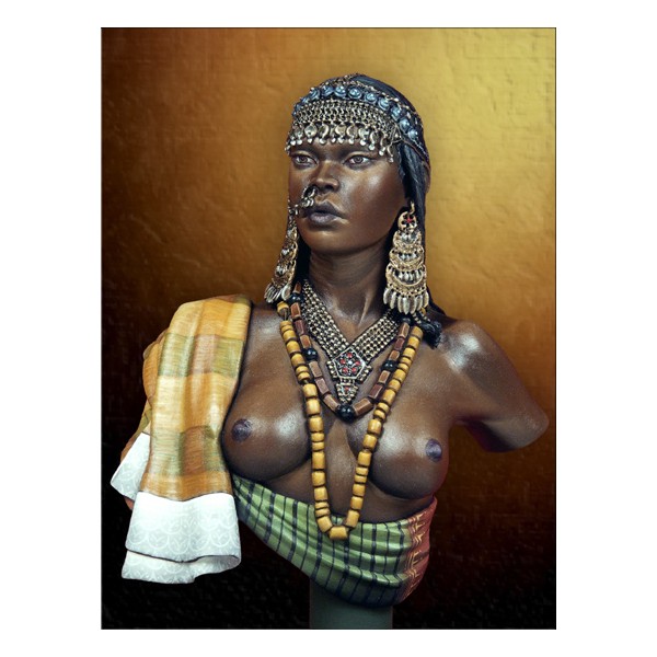 ART GIRONA Miniatures Afar Girl figurine ethnographique